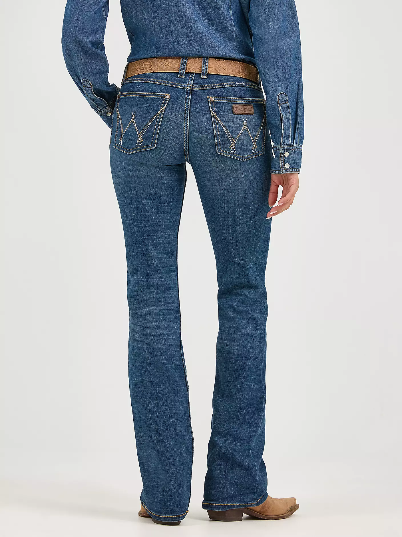 Wrangler Retro Mae Mid Rise Bootcut Jean - MS Wash