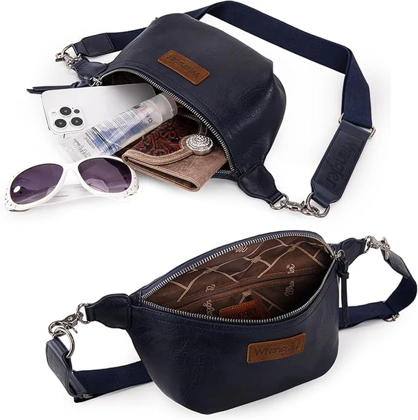 Wrangler Fanny Pack belt sling bag - Navy *SALE*