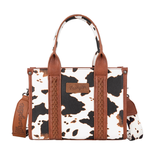 Wrangler Cow Print Concealed Carry Tote/Crossbody - Cow Print