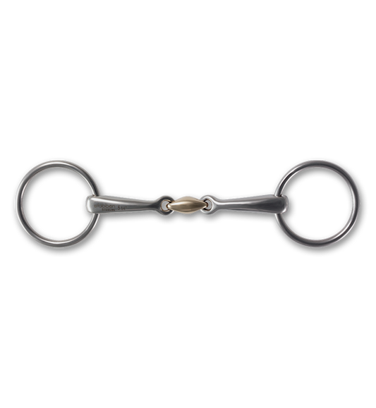 BR Bridon loose ring double jointed bit - 15cm