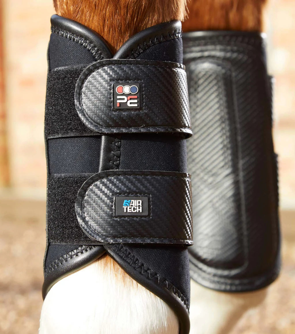 Guêtres de brossage Premier Equine Carbon Air-Tech Double Locking