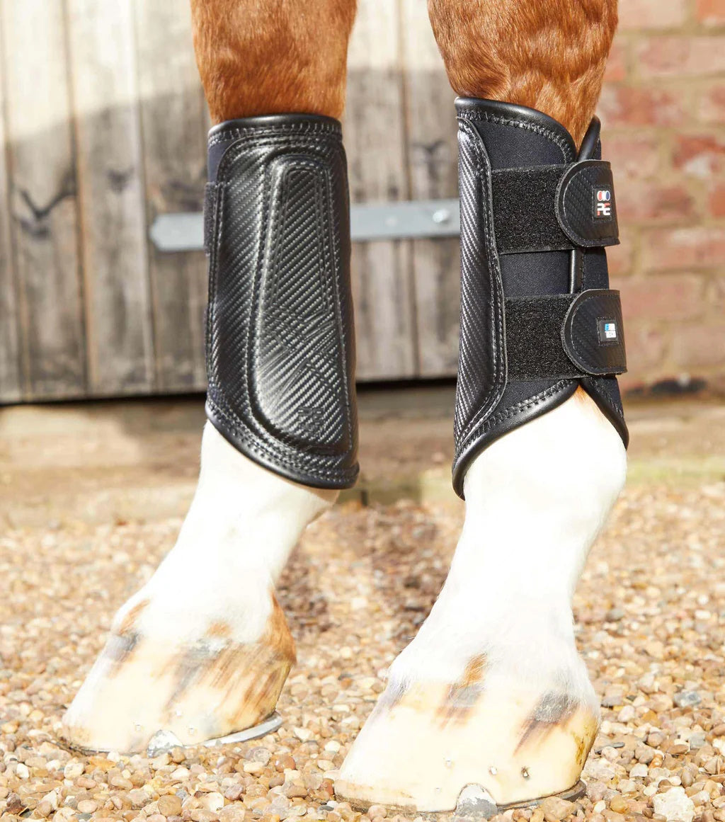 Guêtres de brossage Premier Equine Carbon Air-Tech Double Locking