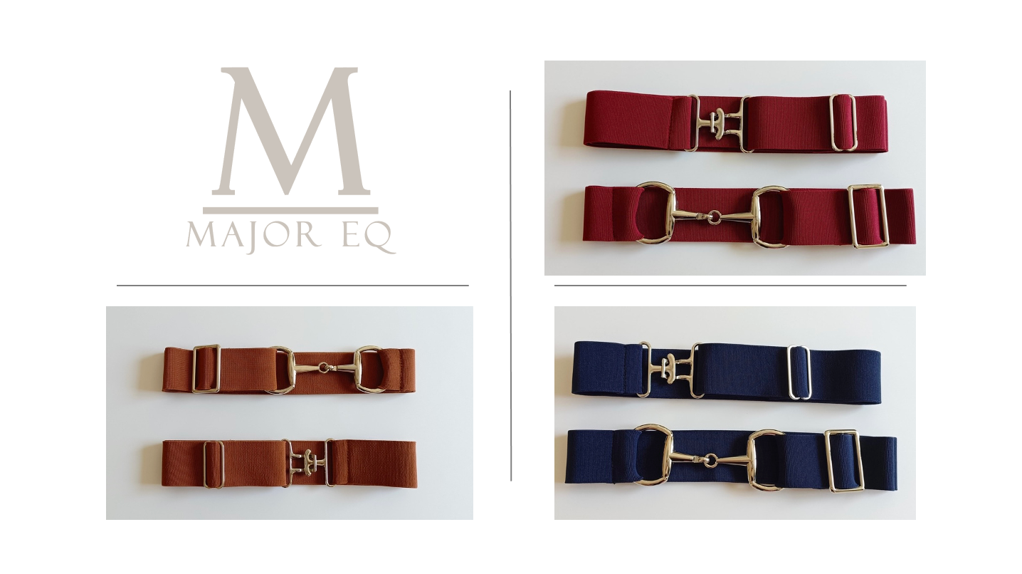 belts / variety of colours, patterns / bits or surcingle buckles