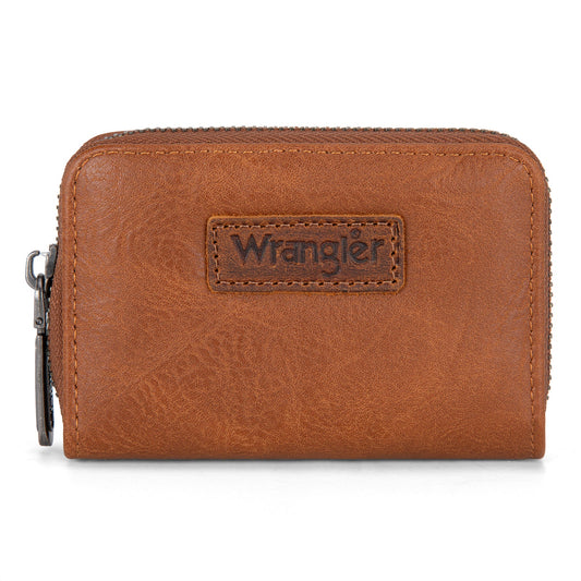 Wrangler Small Wallet RFID Card Holder - Brown