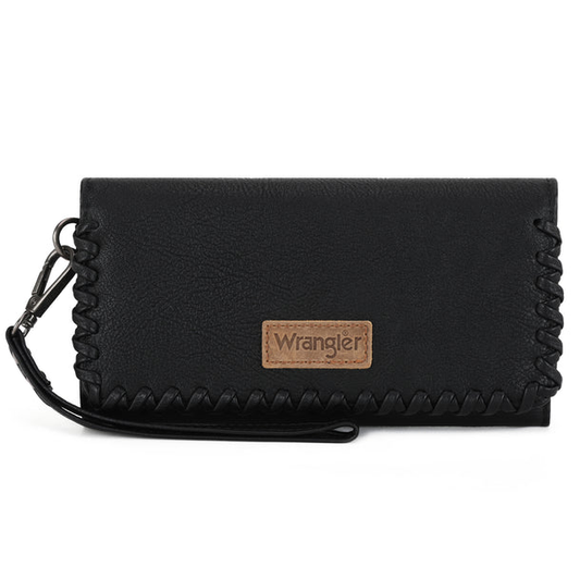 Wrangler Whipstitch wristlet wallet - Black *SALE*