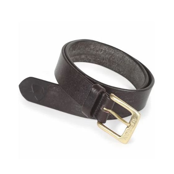 Aubrion brown leather belt