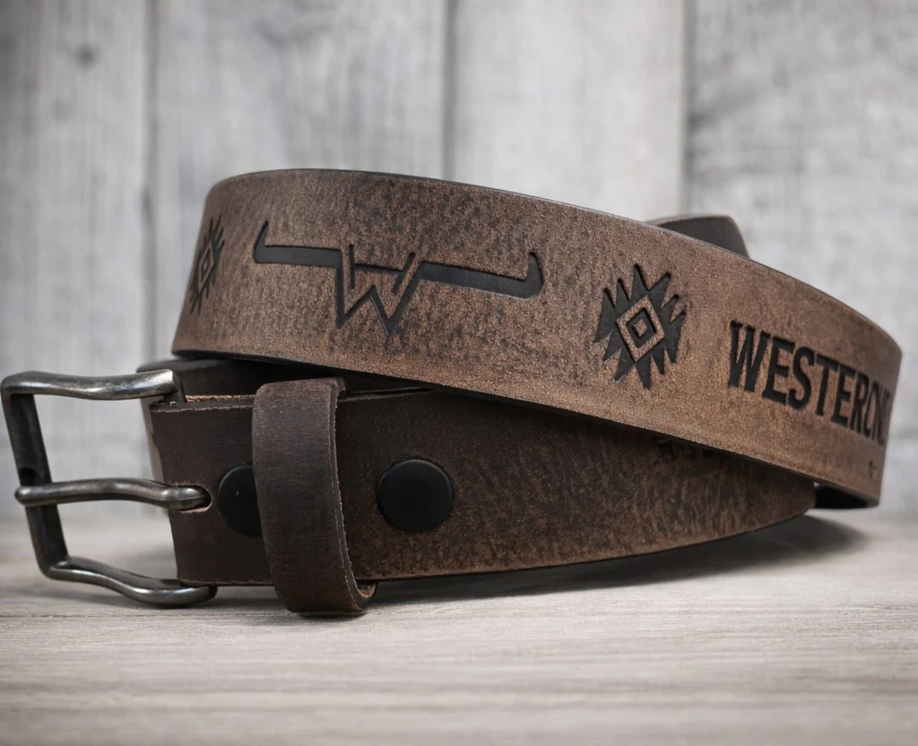 Hostile leather belt - Brown