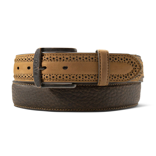 Ariat men's perforated billet belt