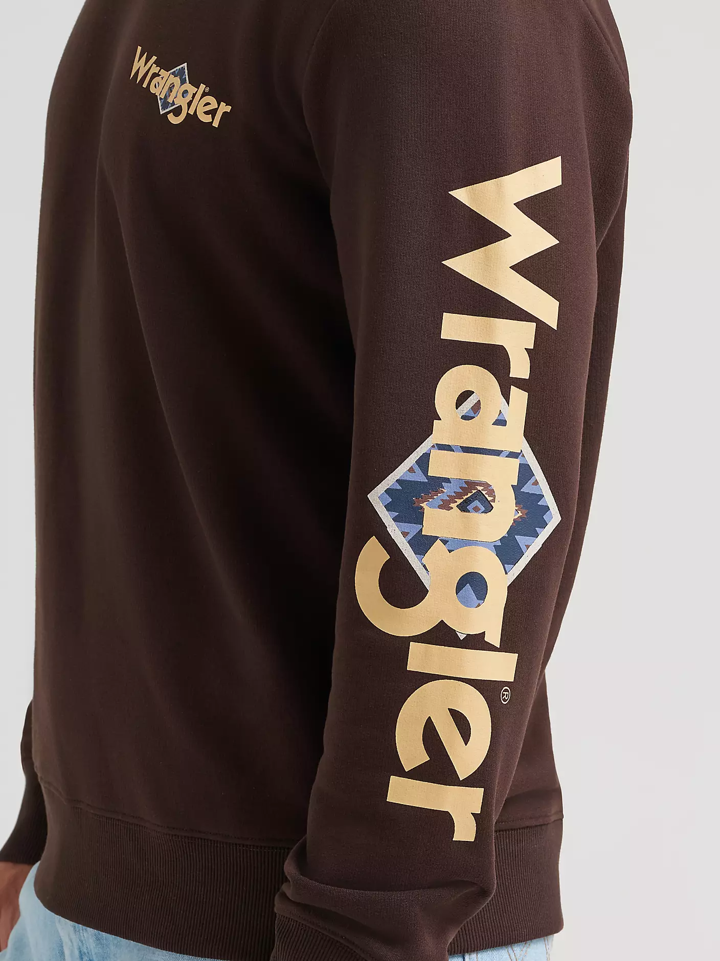 Wrangler Skull Steer Graphic Fleece Sweatshirt