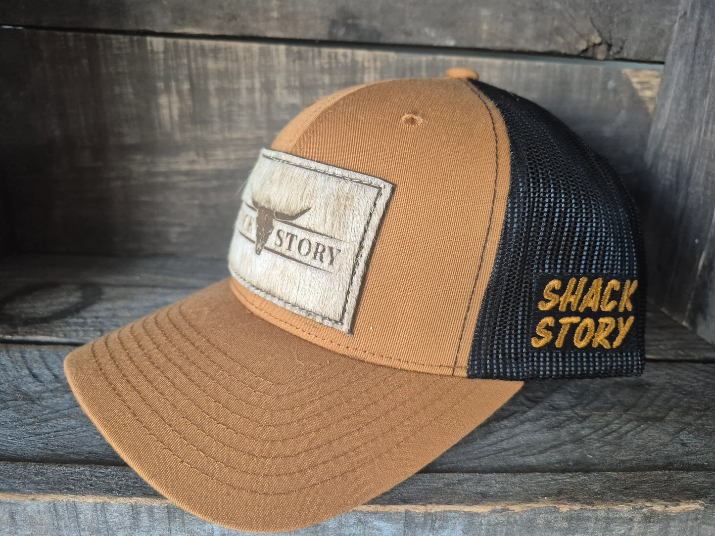 Shack Story rectangle cap - Caramel