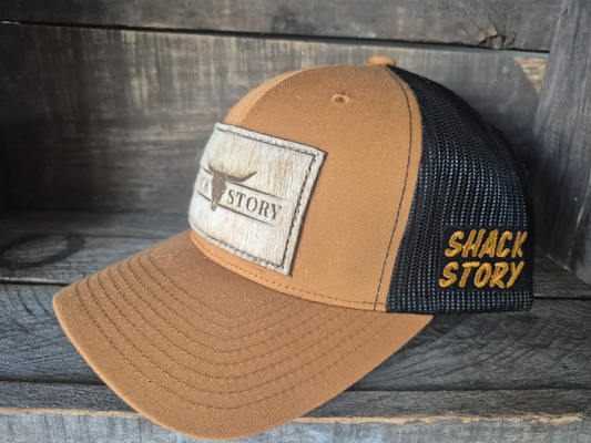 Shack Story rectangle cap - Caramel