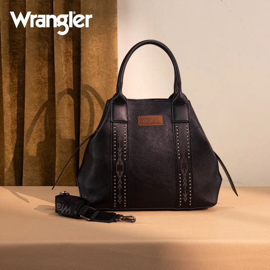 Wrangler Carry-All Aztec Expandable Tote/Crossbody - Black *SALE*