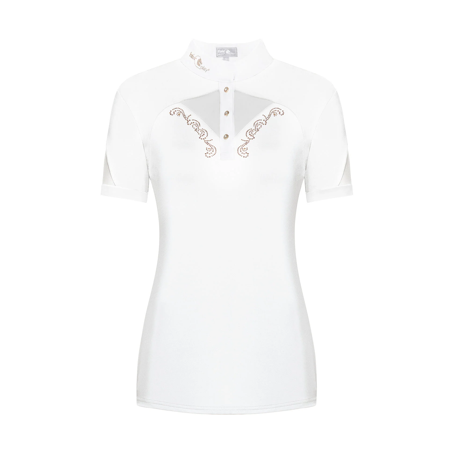 Fairplay Cathrine short sleeve rose gold show shirt - Large