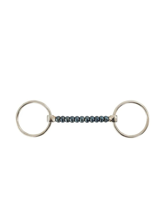 BR Cherry roller sweet iron loose ring mullen bit - 12.5cm