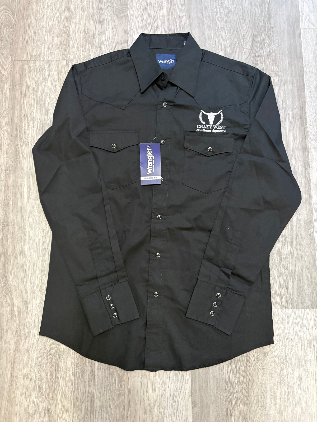 Wrangler Crazy West classic fit shirt - Black