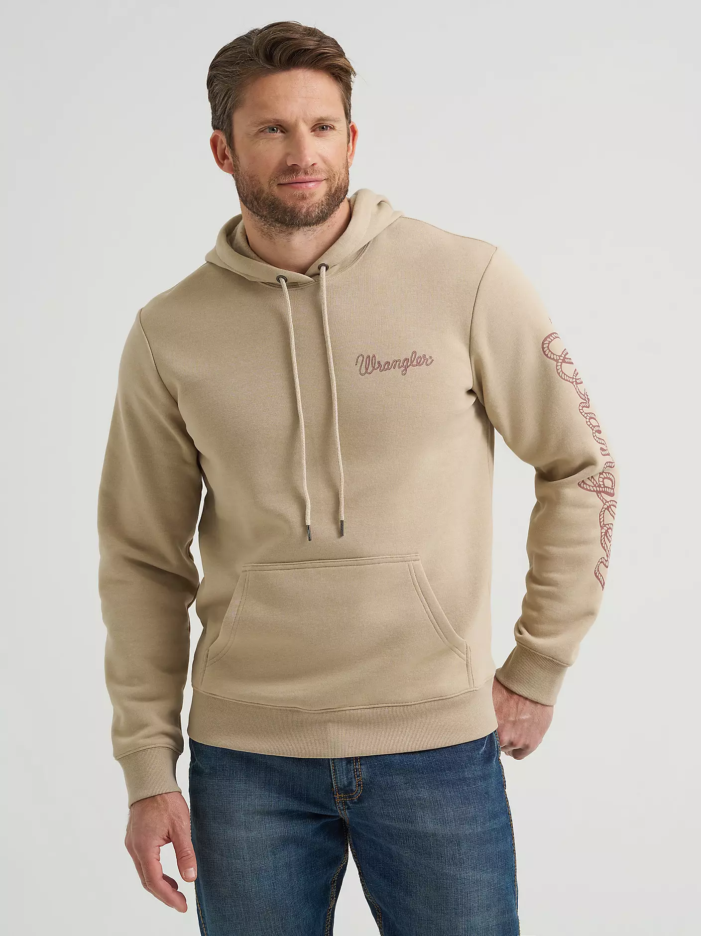 Wrangler Men's Rope Logo Hoodie - Trenchcoat
