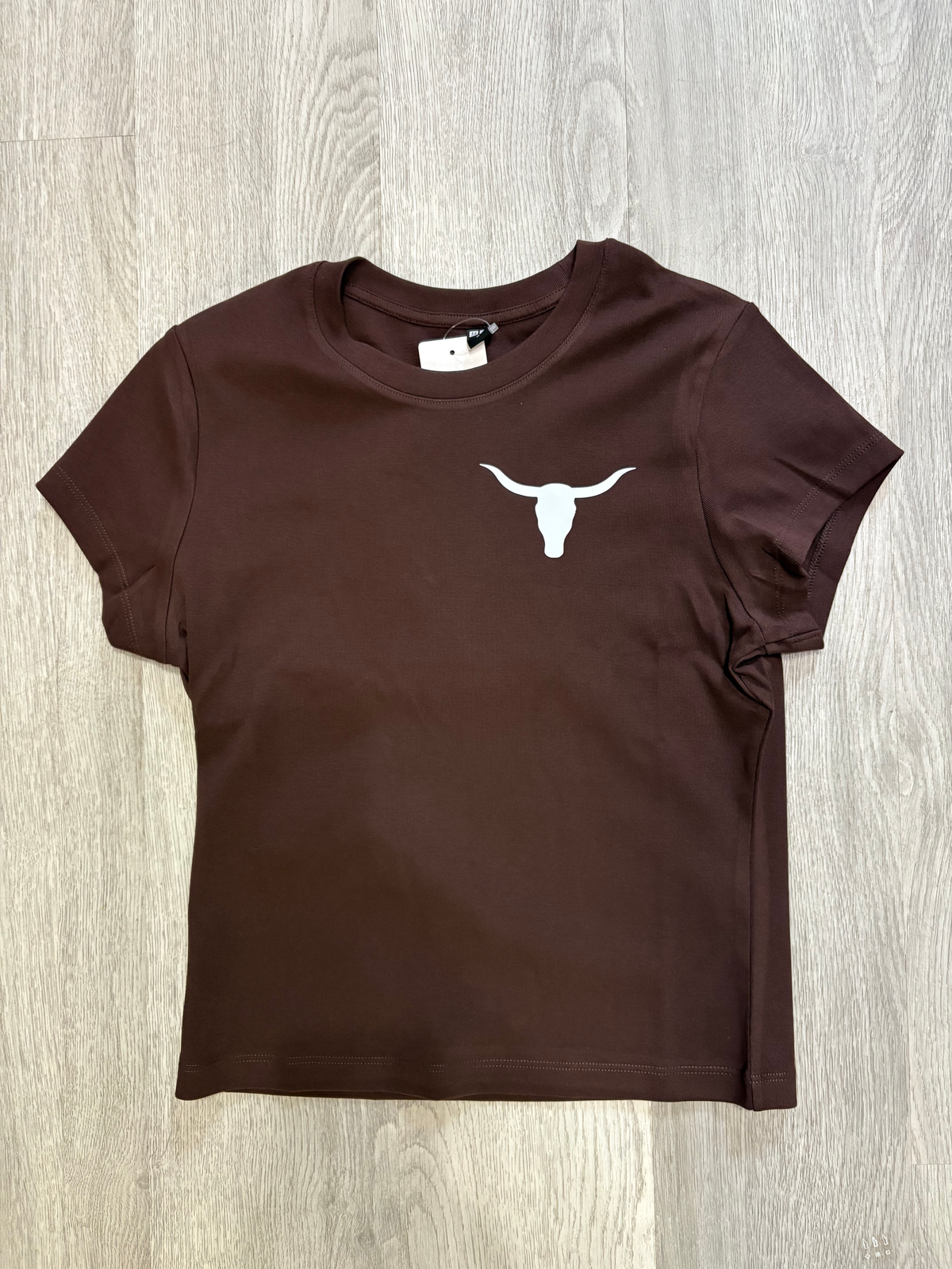 Crazy West women's cropped shirt - Brown
