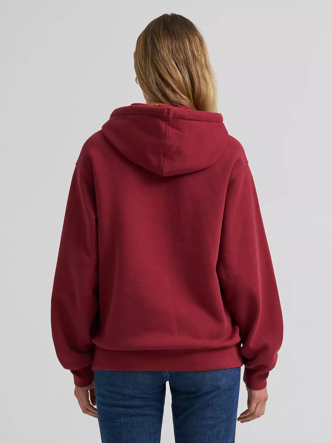 Wrangler Wide Open Spaces logo hoodie - Deep Burgundy