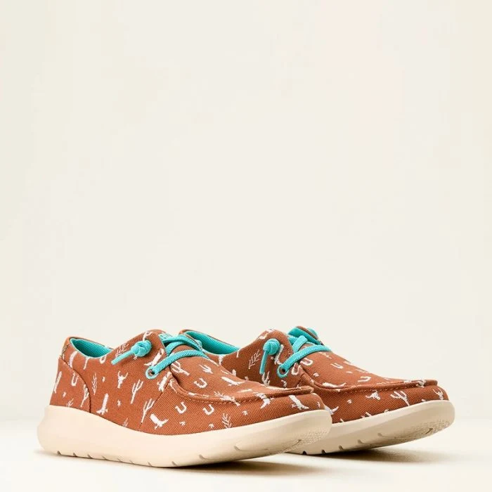 Ariat women's Doodle Hilo - Sorrel western icons *Size 9*