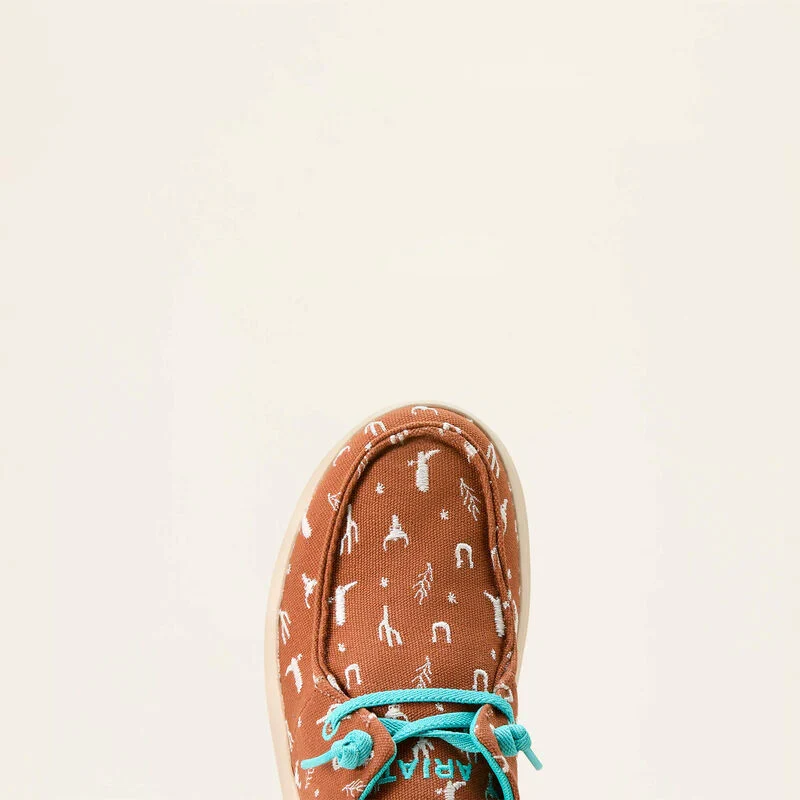 Ariat women's Doodle Hilo - Sorrel western icons *Size 9*