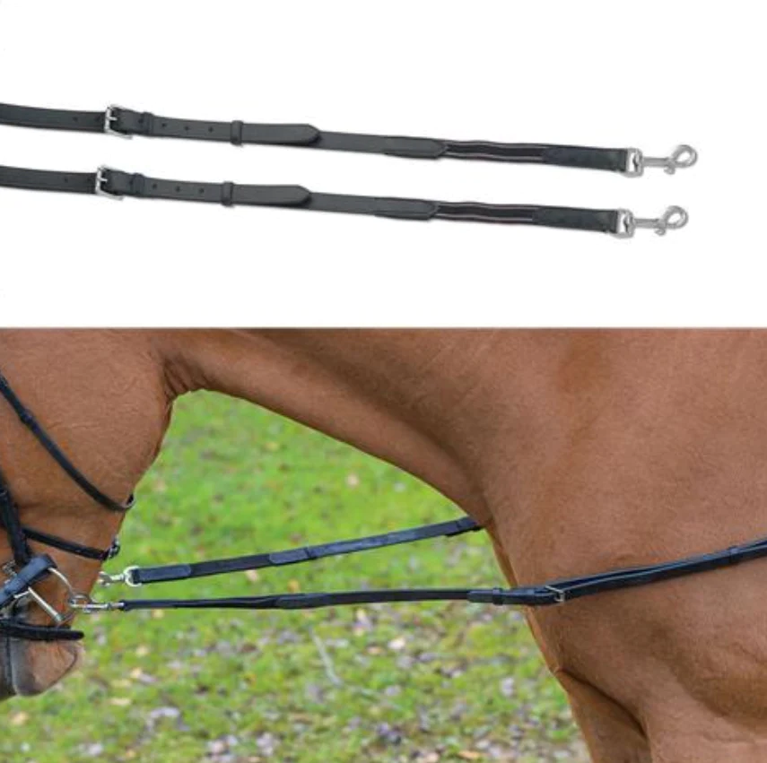 Avignon leather draw reins