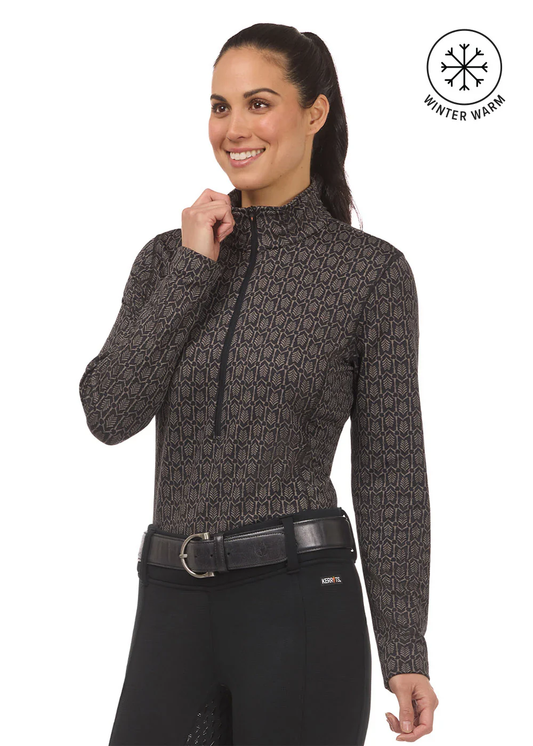 Kerrits snaffle links fleece half zip top