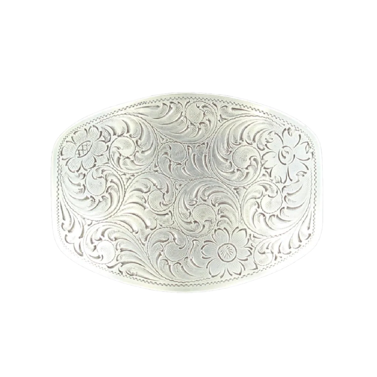 Nocona floral scroll belt buckle