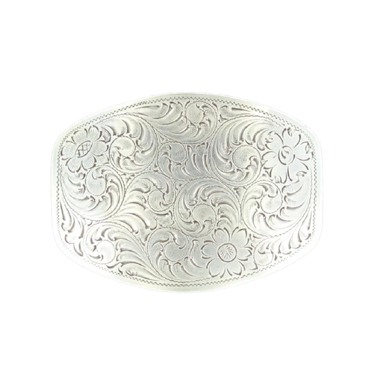 Nocona floral scroll belt buckle