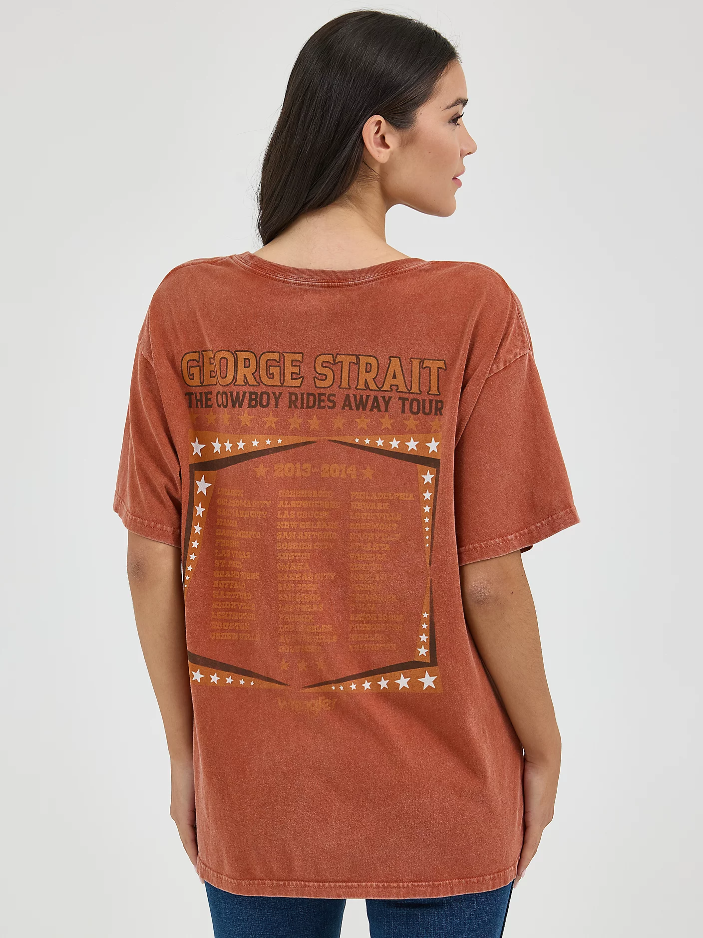 Wrangler George Strait Oversized Band Tee - (2 colors)