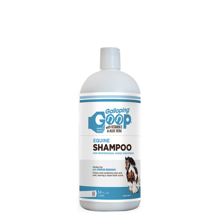 Galloping Goop degreaser cleaners are the best for removing dirt and grease from horses' coats. They will act on the coat, the body, the hair and the baleen and whiten the yellowing areas. They clean without removing the natural oils from the coat. They a