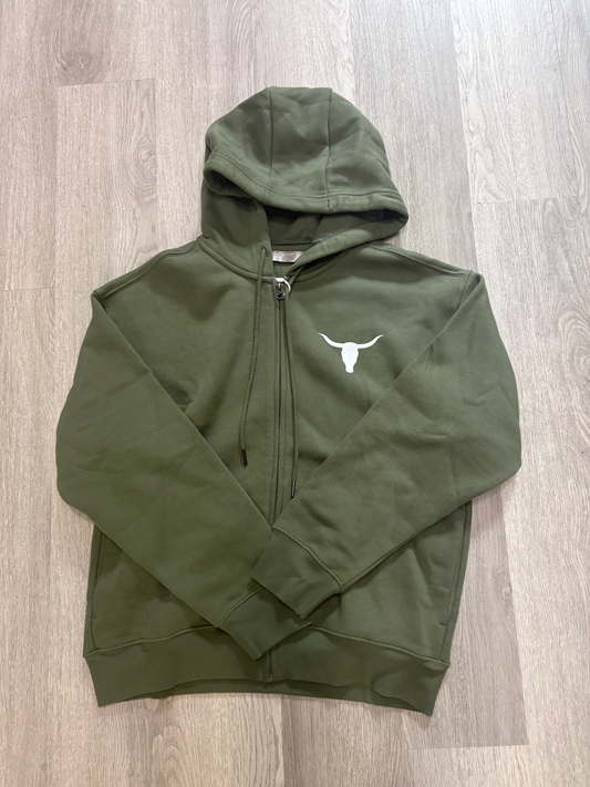 Crazy West women's zip hoodie - Green