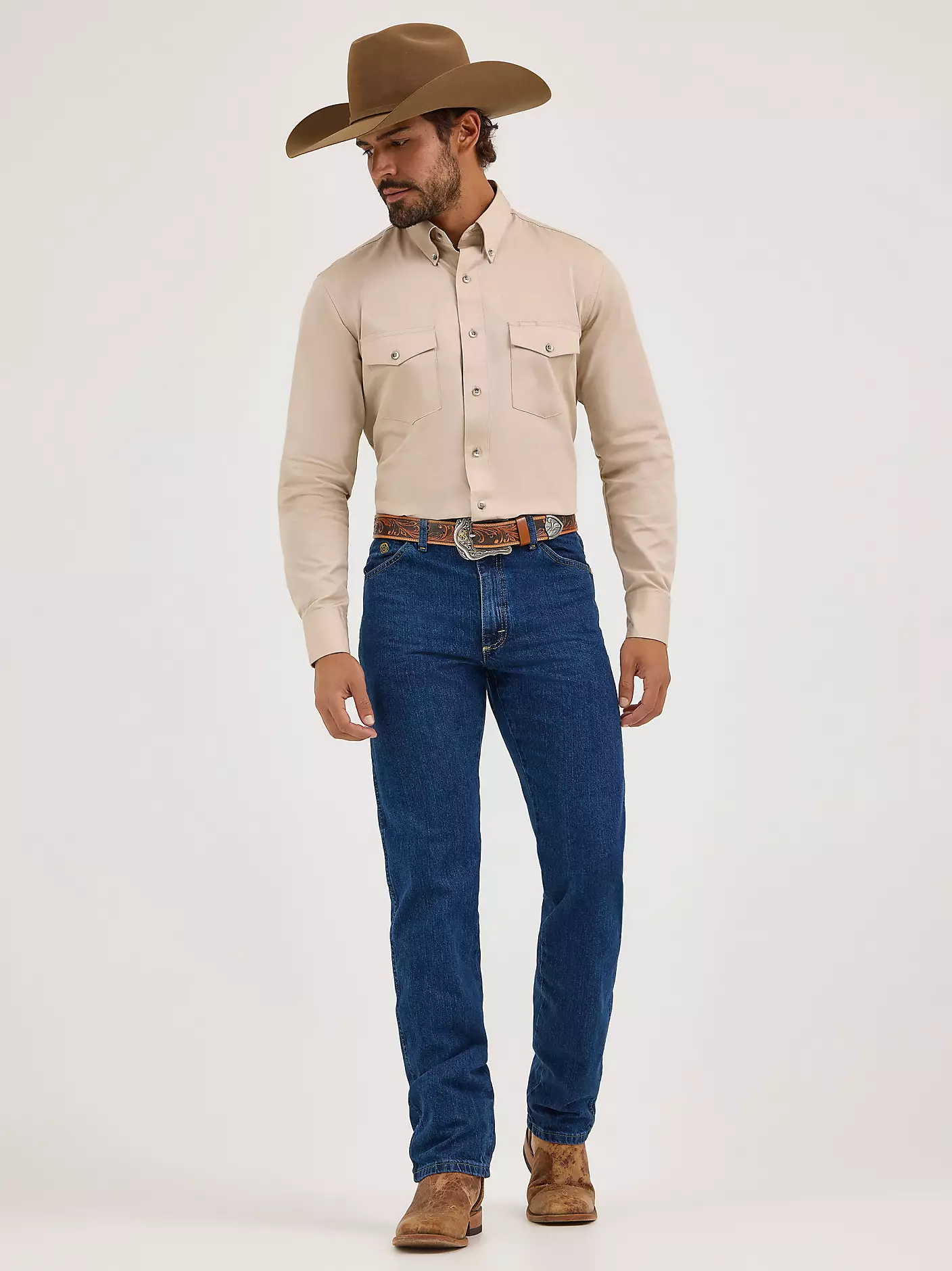 Wrangler George Strait Cowboy Cut Original Fit Jean - Dark Stone