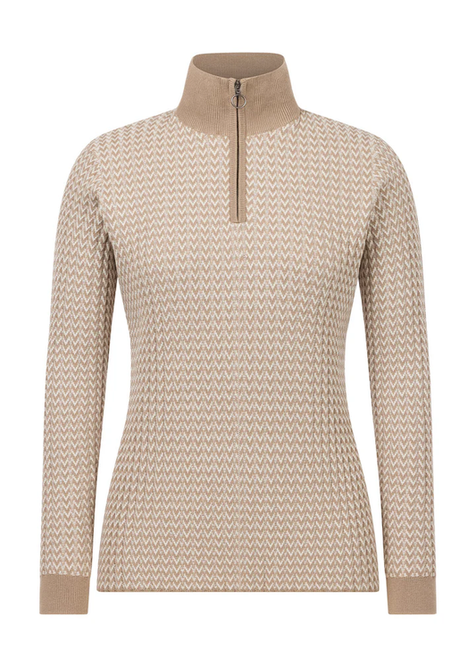 Ariat Quarter Zip Herringbone Sweater