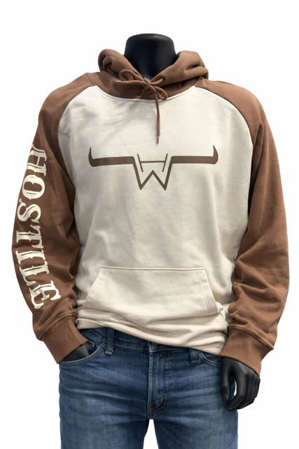 Hostile logo hoodie - Brown
