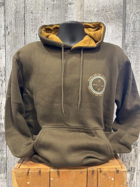 Hostile Hard on the surface brown hoodie
