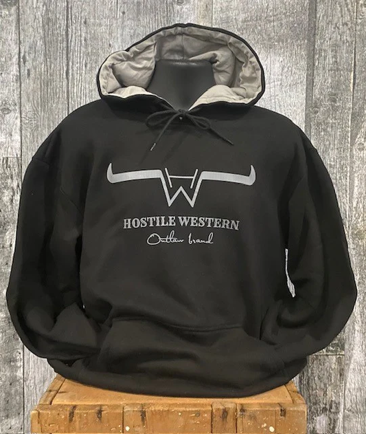 Hostile Western black hoodie