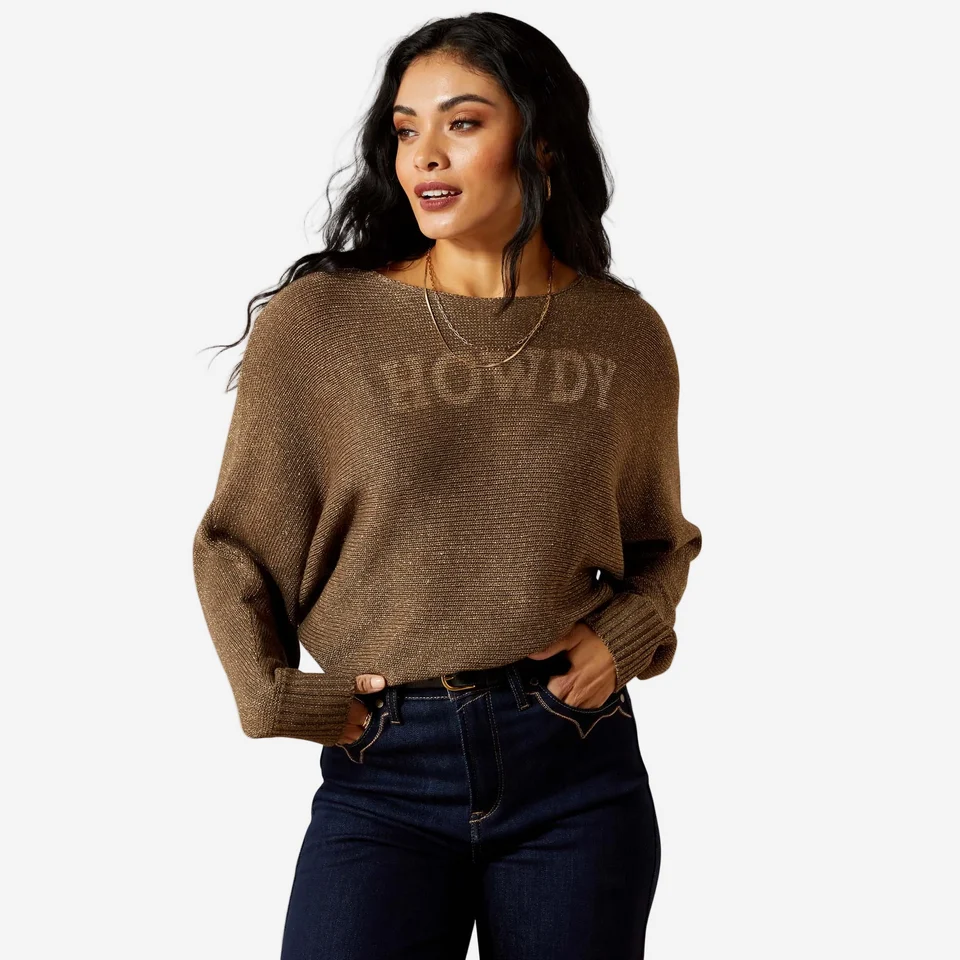 Ariat Goldie sweater - Chocolate Chip