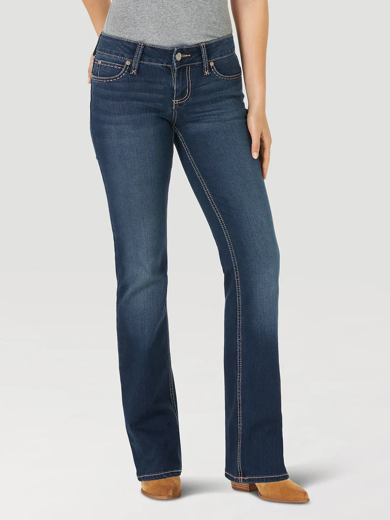 Wrangler Retro Mae Mid Rise Bootcut Jean - HT Wash