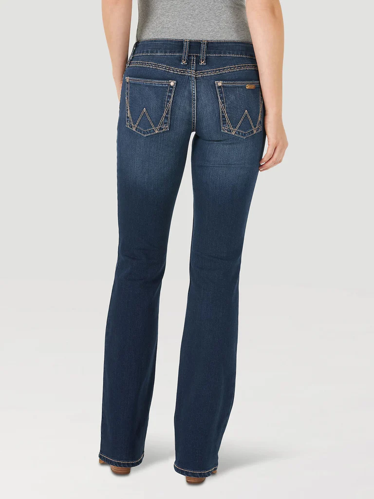 Wrangler Retro Mae Mid Rise Bootcut Jean - HT Wash