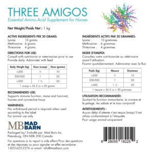 Mad Barn Trois Amigos Acide Aminé - 1kg