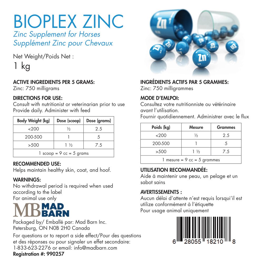 Mad Barn Bioplex Zinc - 1kg