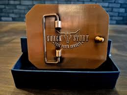 Shack Story black & copper belt buckle