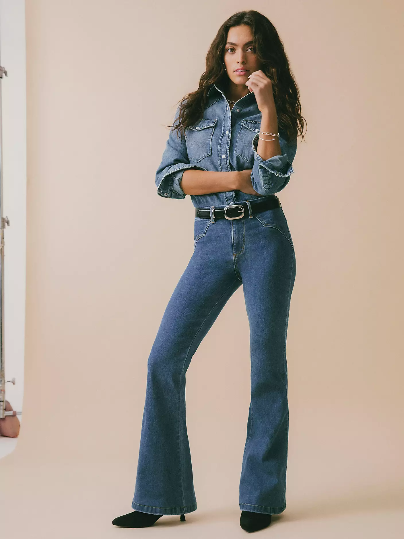 Wrangler Bespoke High Rise Flare Jeans - Jemma