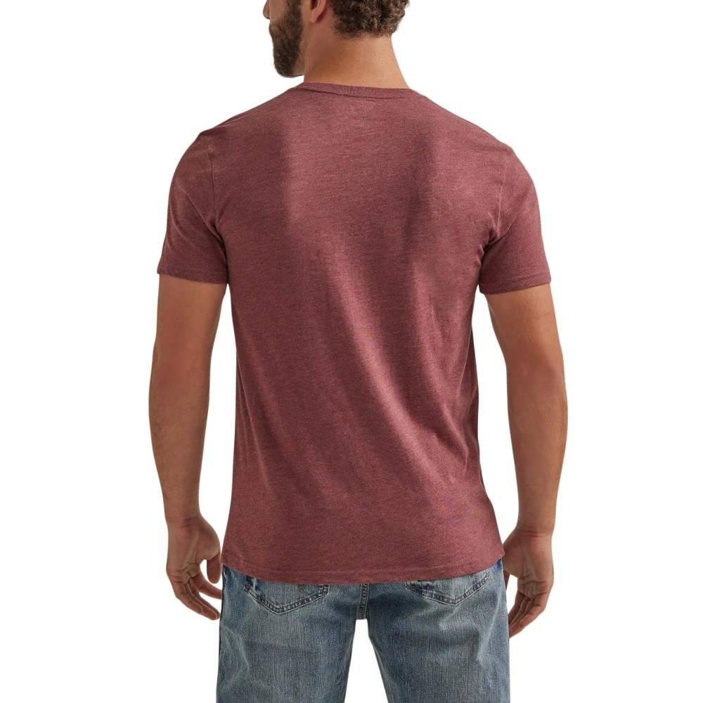 Wrangler Men's Kabel Logo T-Shirt - Burgundy