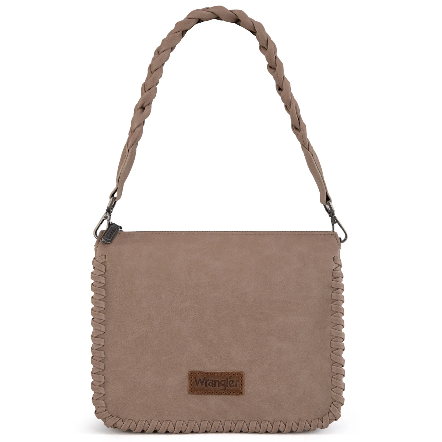 Wrangler Whipstitch Braided Strap Hobo/Crossbody Bag - Khaki *SALE*