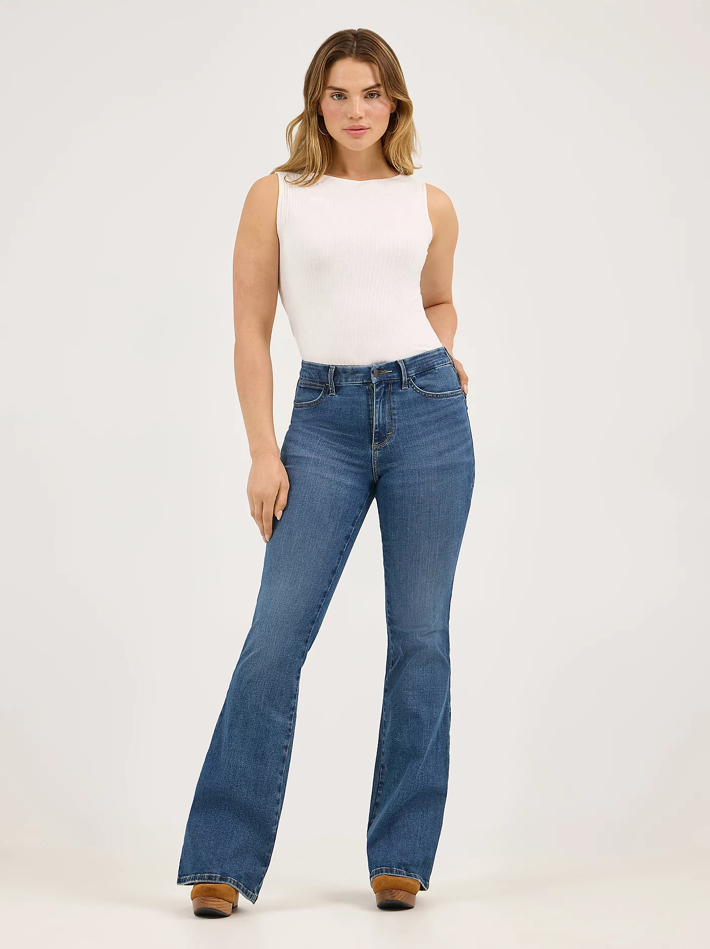 Wrangler Bespoke High Rise Flare Jeans - (2 colors)