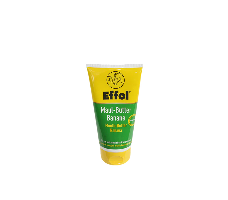 Effol Mouth Butter is designed to promote bit acceptance and a soft mouth. This flavored Mouth Butter can be applied to the bit and corners of the horse’s lips to help reduce friction, pinching or soothe irritations caused by the bit.
