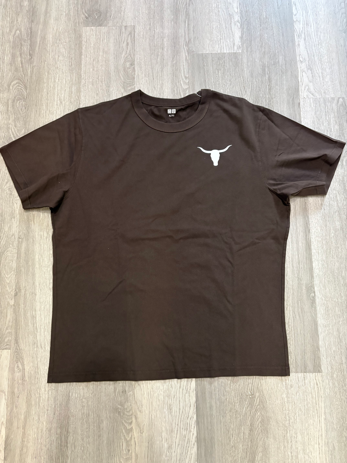 Crazy West stamped men's shirt - Brown