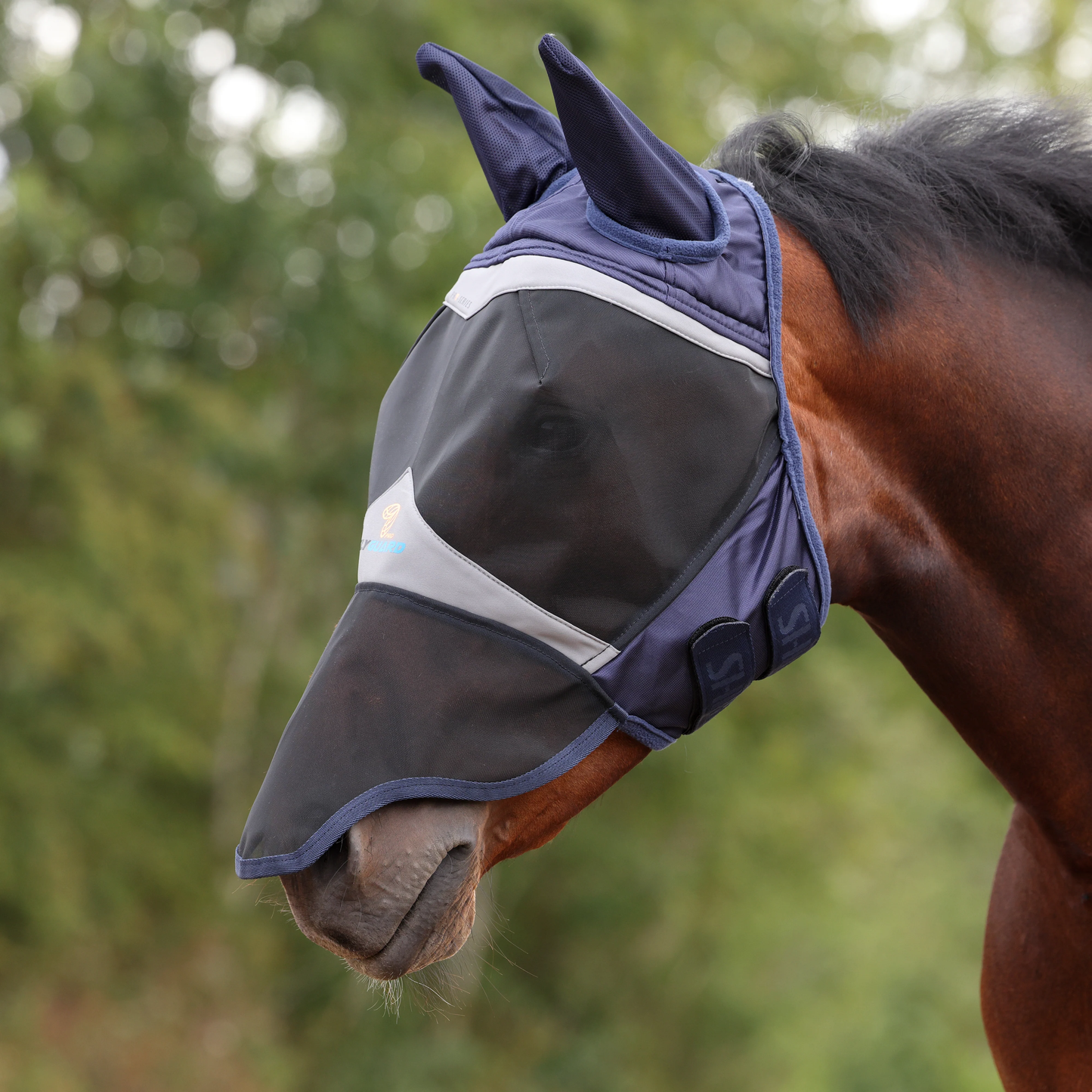 Masque anti-mouches Shires Fine Mesh avec nez et oreilles
