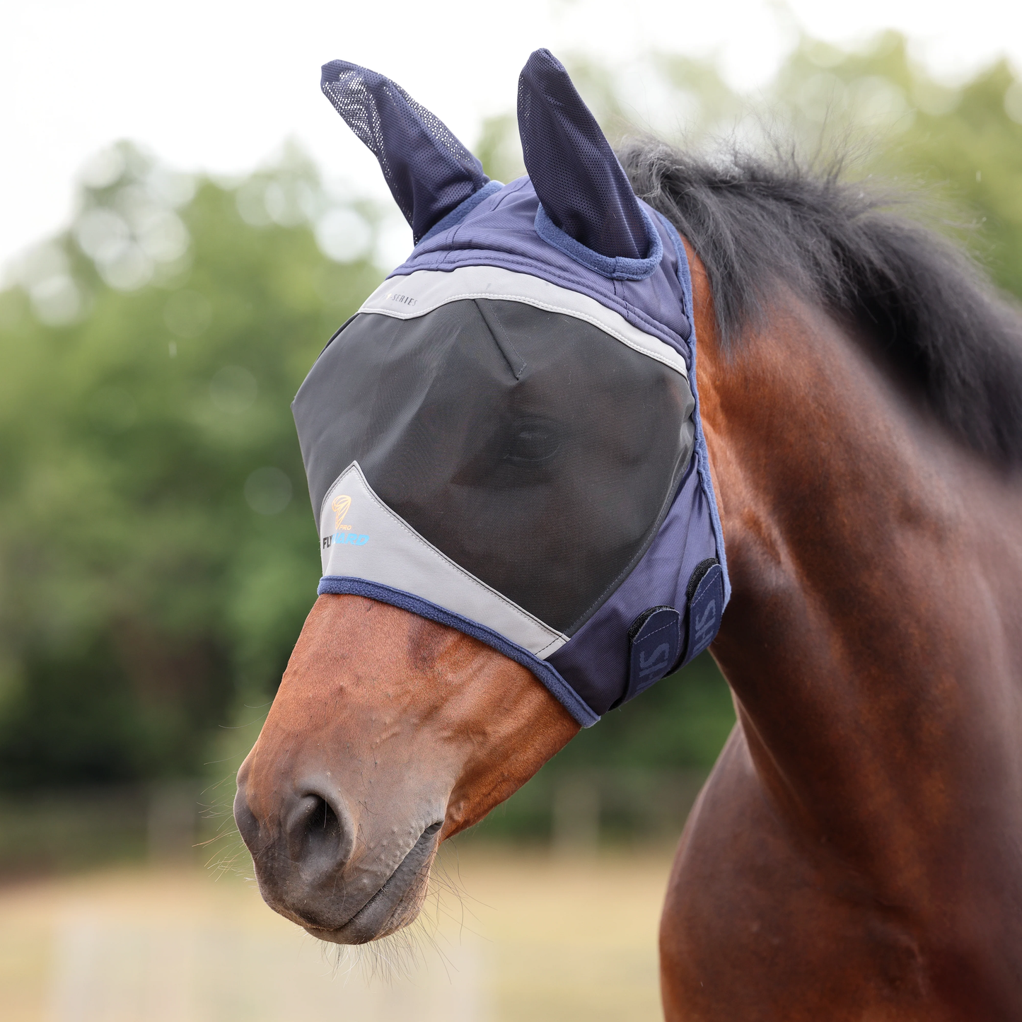 Masque anti-mouches Shires Fine Mesh avec oreilles